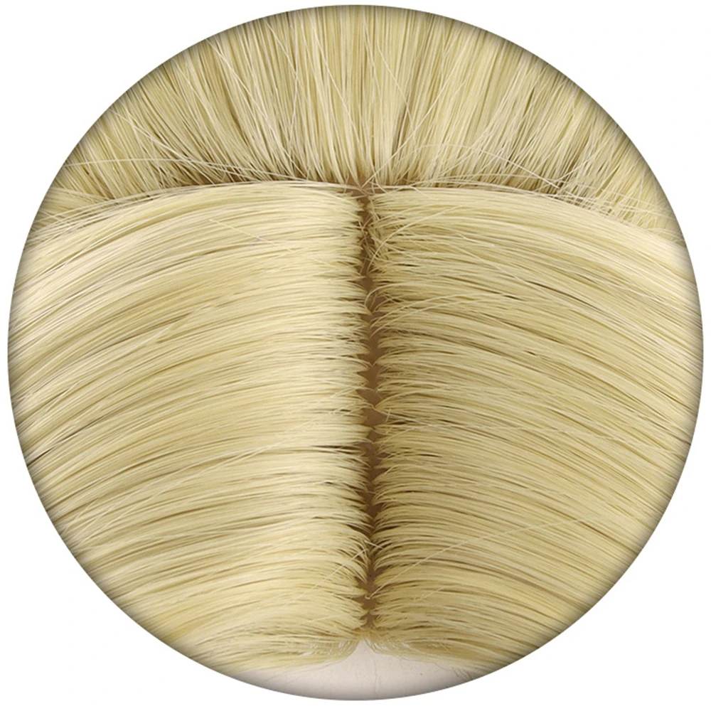 アニメアイデンティティ V コスプレジャーナリストアリス DeRoss コスプレウィッグ 40 センチメートルブロンドかつらとカーリーポニーテール耐性人工毛