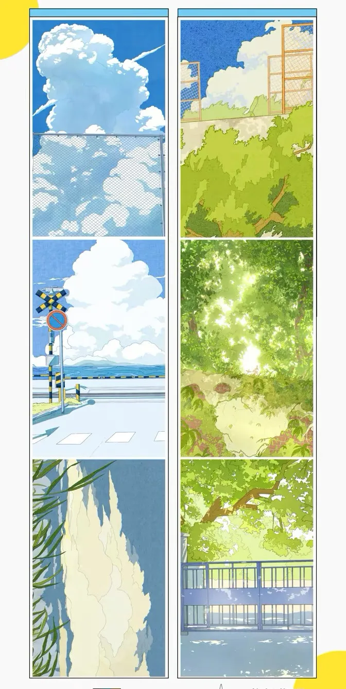 Eternal Summer 1 and 2 10.3cm Wide Background PET White Ink Campus Style Washi Tape for Scrapbooking