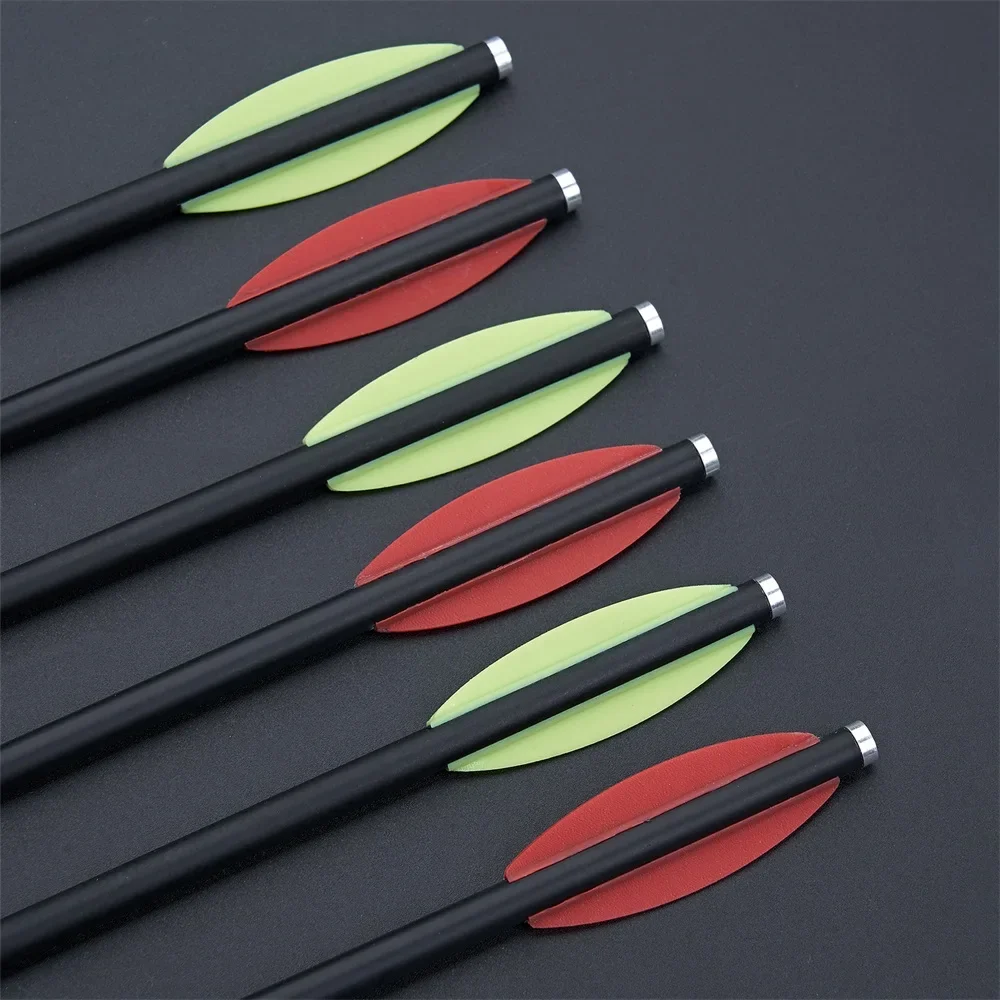 Toparchery 6/12/24pcs Carbon Arrow Bolts 6.3inch Arrow for Hunting Archery Shooting