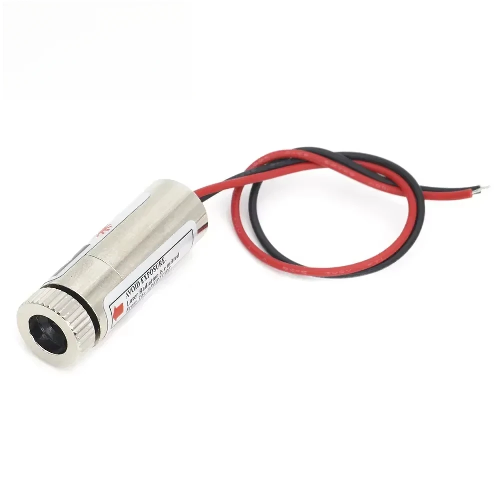 650nm 5mW Red Point / Line / Cross Laser Module Laser Tube Head Glass Lens Focusable Industrial Class Laser Diode