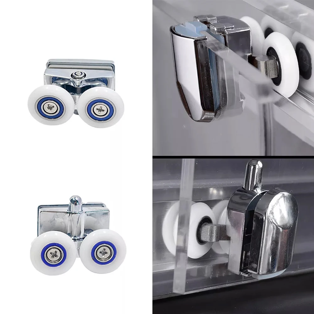 

8PCS Shower Door Rollers/Runners/Wheel Bathroom Glass Sliding Door Pulley Hanging Wheel Top Bottom Replacement Wheel 23mm
