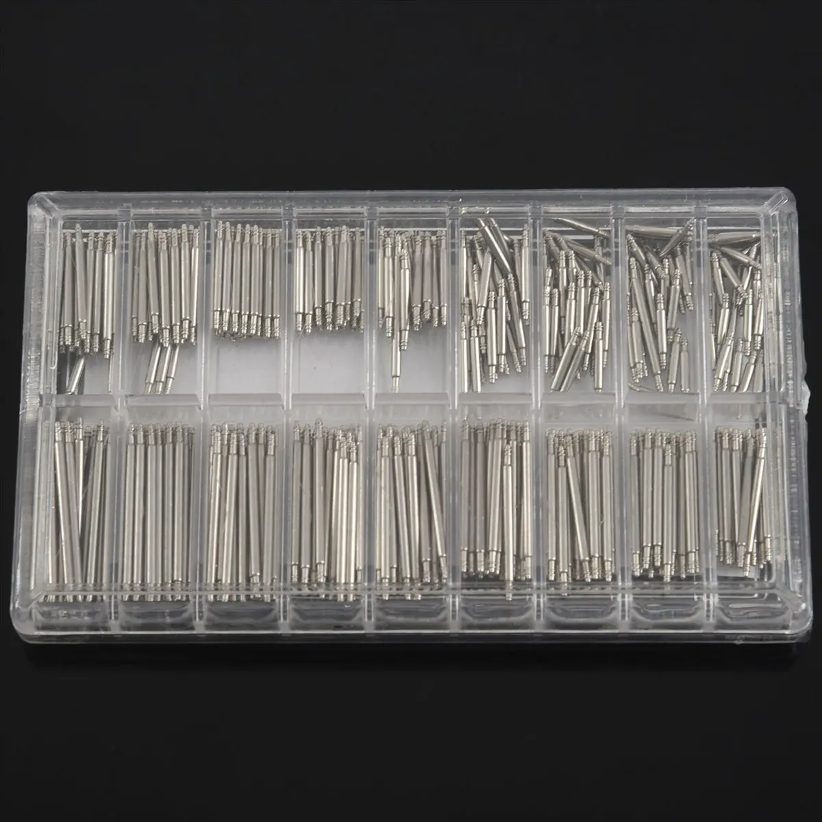 Stable- 1080Pcs Stainless Steel Watch Band Spring Bars Strap Link Pins 6-25mm Repair Kit