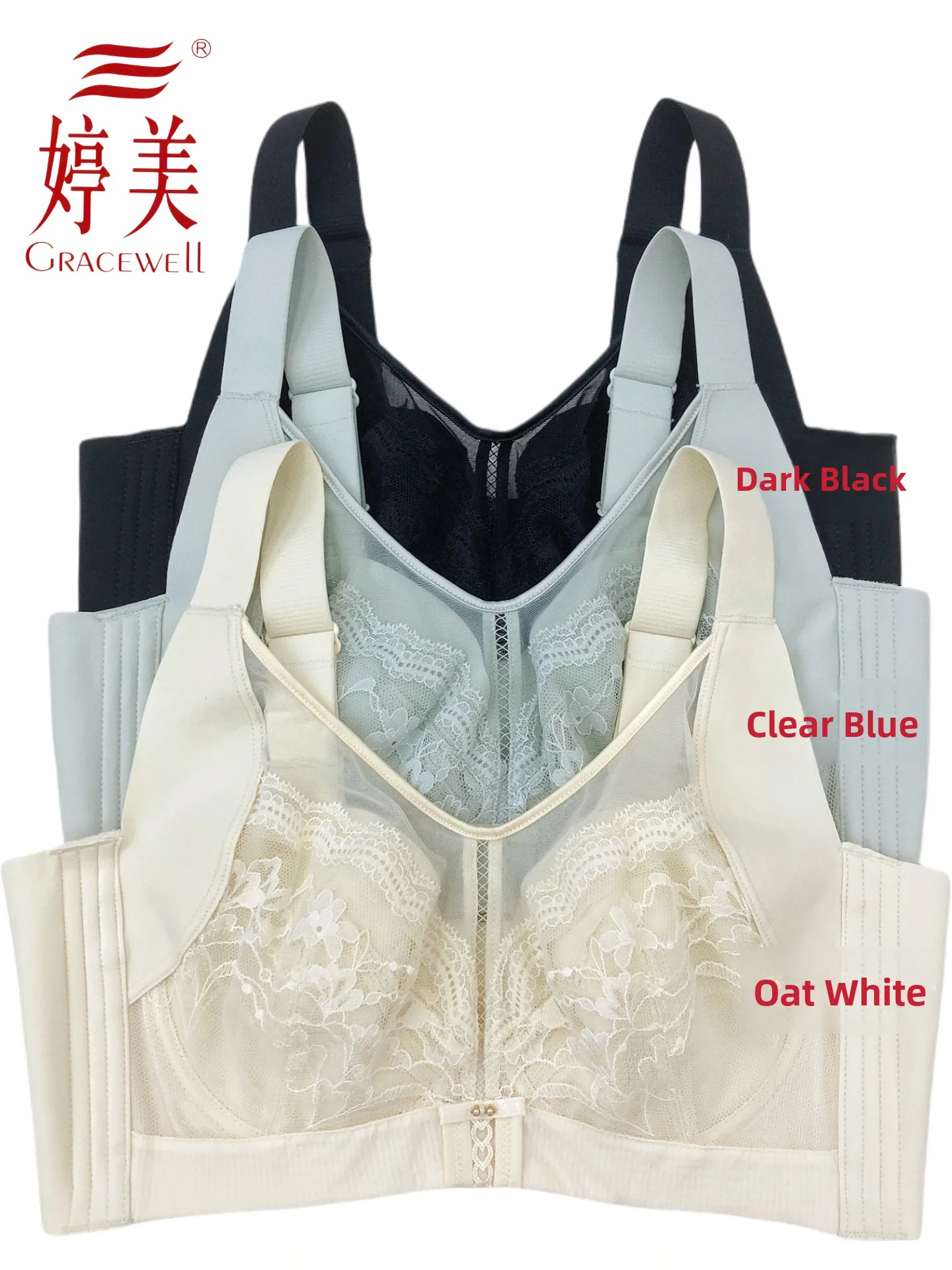 adjustable-full-cup-bra-soft-steel-ring-anti-sagging-thin-design-gathered-underwear-for-flattering-bust-and-removing-side-fat