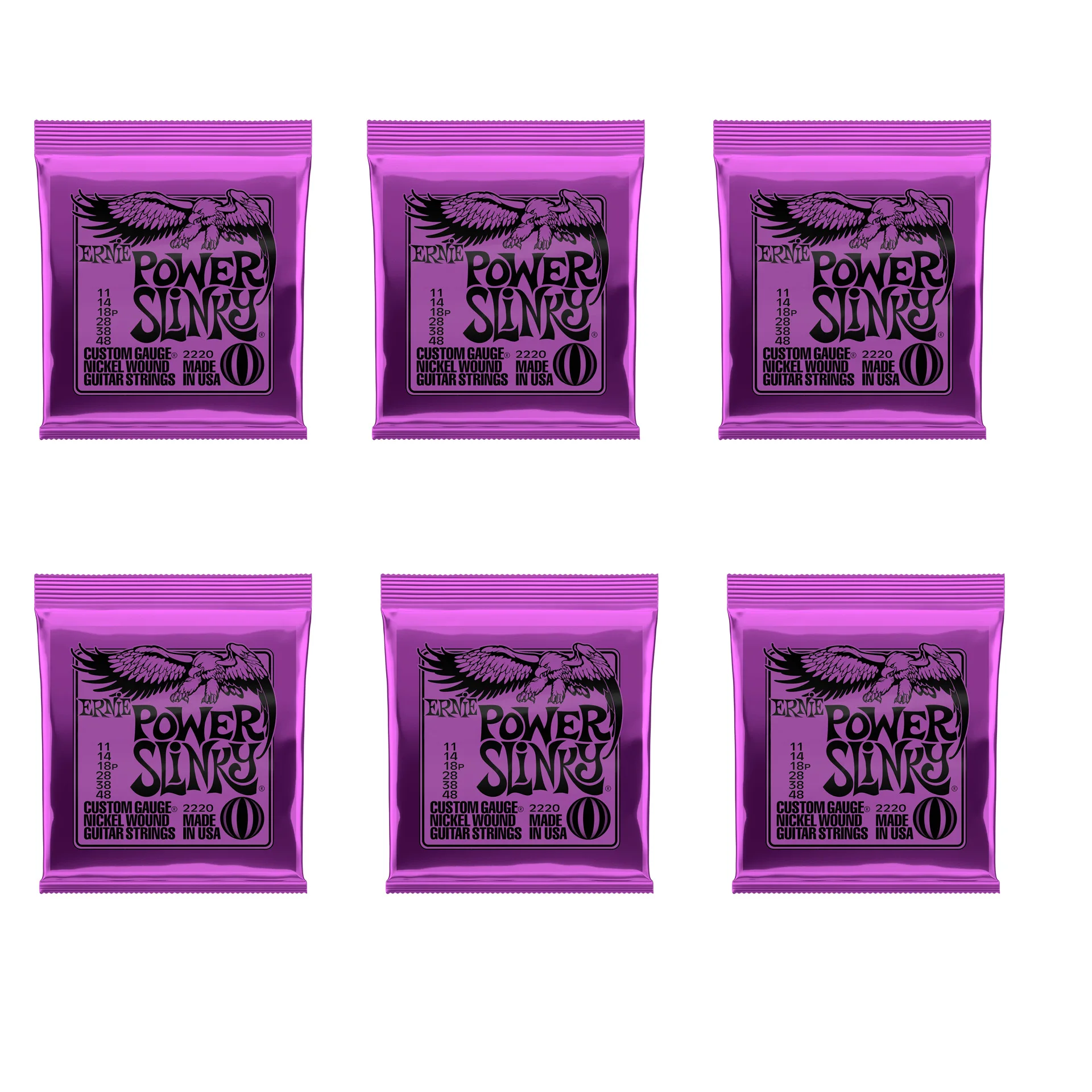 Cuerdas de guitarra eléctrica Ernie Ball Slinky 2223, 6 unidades por juego 2222. 2221. 2225. 2215. 2627. 2226. 2220 cuerdas para guitarra