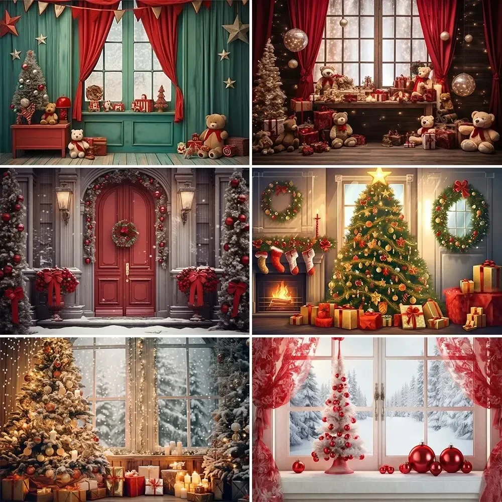 Large Christmas Posters Fireplaces Christmas Trees Gifts Family Gatherings Decorations Murals Photography Background Images