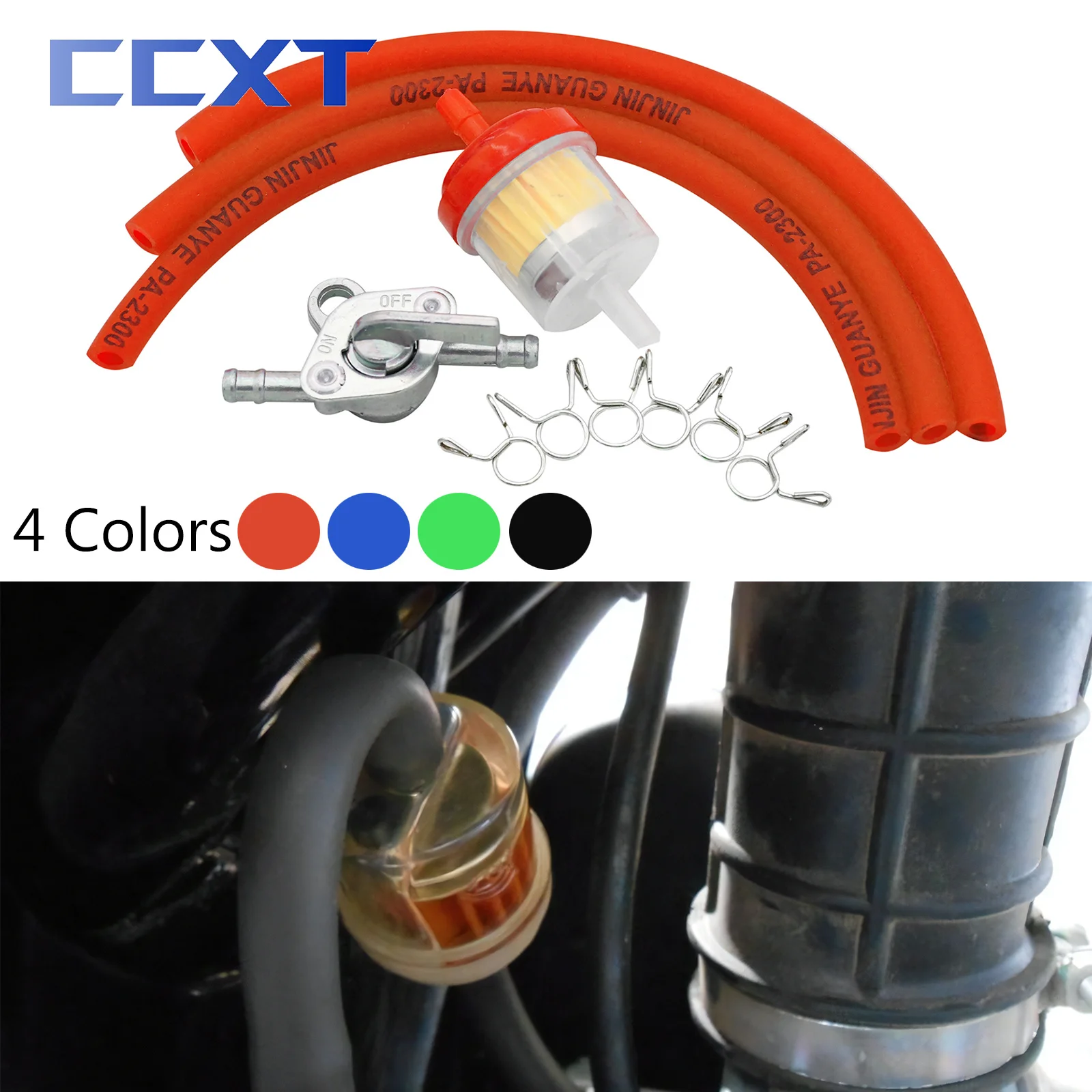 

6mm Fuel Hose Fuel Tap Gas Petrol Valve Fuel Tank Switch For Motorcycle Scooter ATV 50cc 65cc 80cc 85cc 110cc 125cc Universal