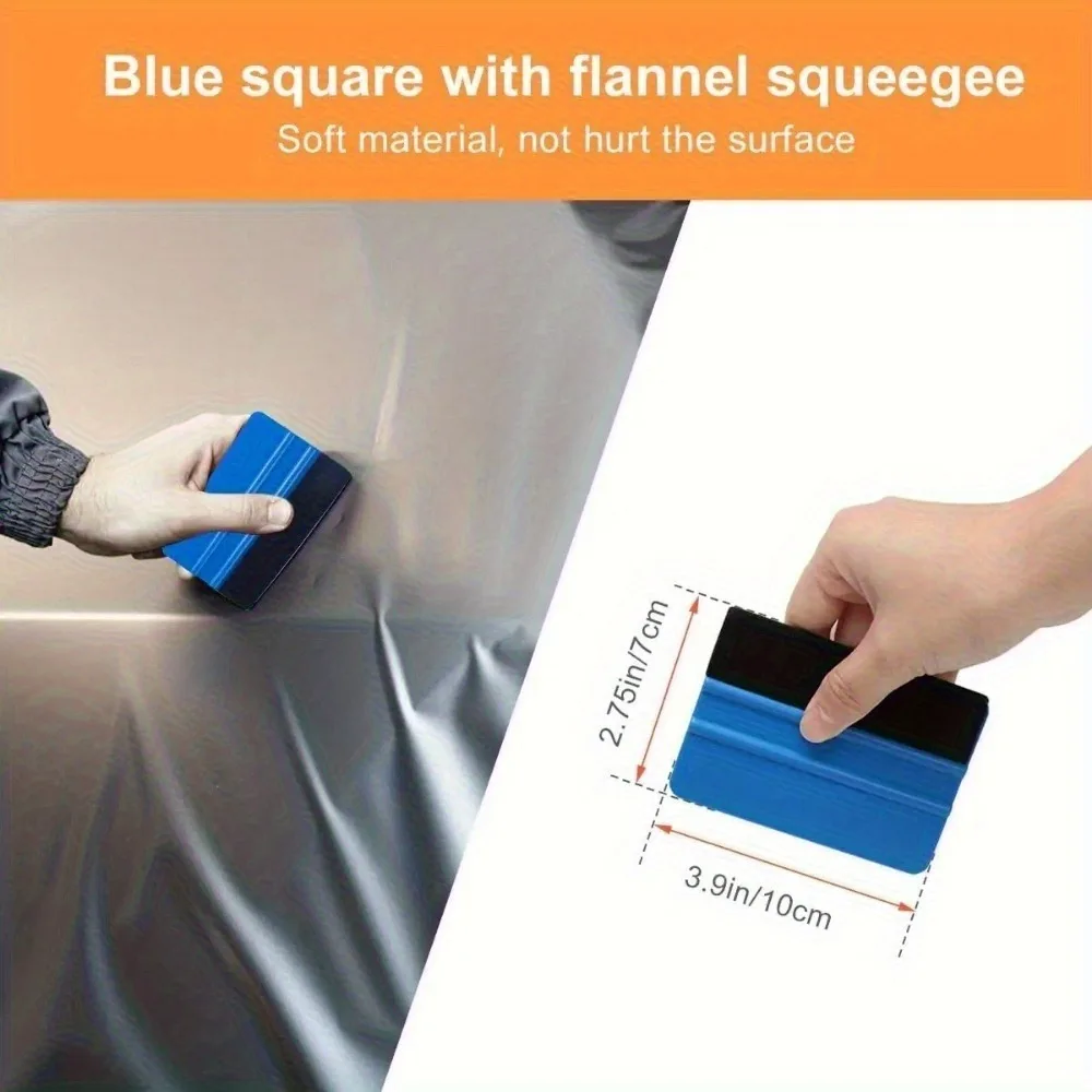 Vinyl Wrap Tool Kit Film And Sticker Installation Plastic Scraper Kit Soft And Hard Squeegee Tools Bubble Removal Edge Trimming