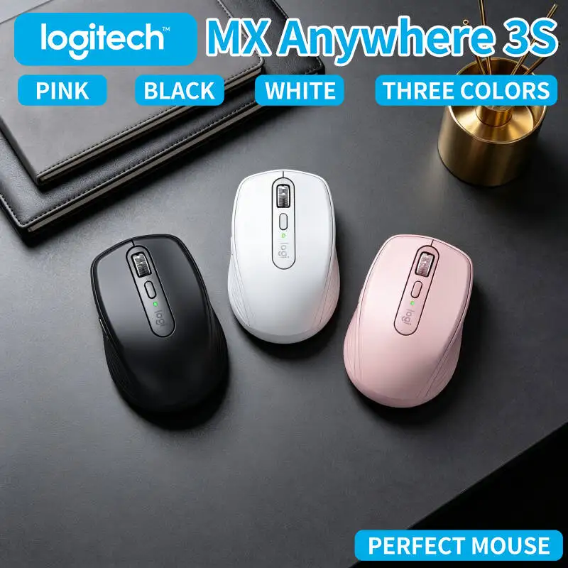 

Wireless MX Anywhere 3S - 8000 DPI Tracking, MagSpeed Scroll, Anti-Slip Grip, Perfect for Classroom Teaching & Work