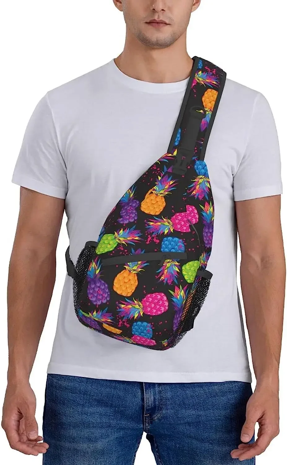 Mochila bandolera unisex para hombres y mujeres, bolso de pecho informal, mochila de hombro, mochila deportiva para viajes, senderismo