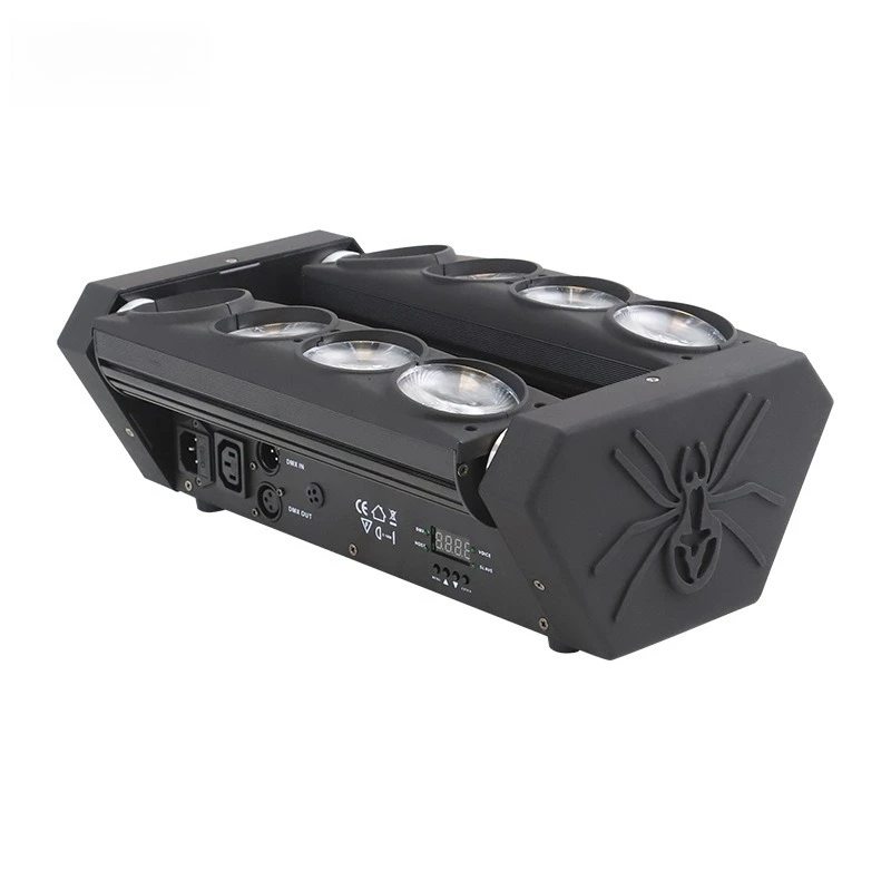 

KTV beam of light LED eight-eyed spider clear bar shaking head intelligent voice-activated bar ambient stage