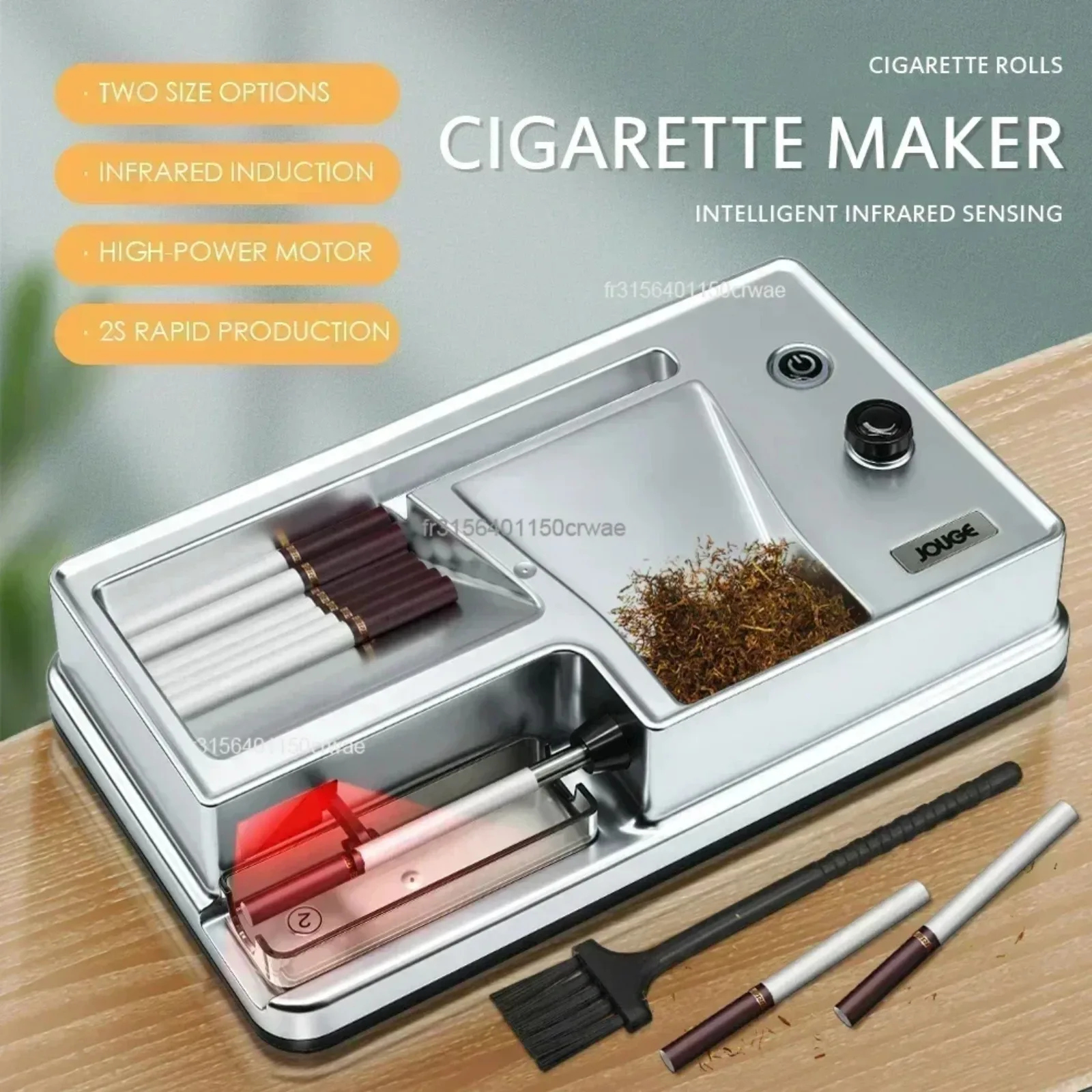 6.5/8mm Tubo Elettrico Sigaretta Rolling Machine Rilevazione A Infrarossi Iniettore Tabacco di Riempimento Automatico Sigaretta Maker Accessorio per Fumatori