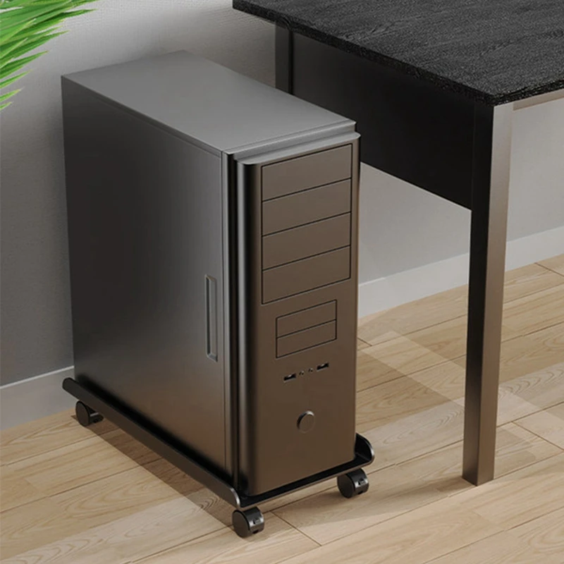 Adjustable Computer Tower Stand With Rolling Caster Wheels Mobile PC Holder Tower Stand Fit Most Computer Gaming PC Easy To Use
