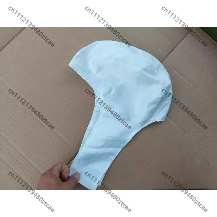 Grey‑White Silk Inner Cap Dust‑proof Oil‑resistant Head Cover Vintage Cosplay Collection Liner Hat