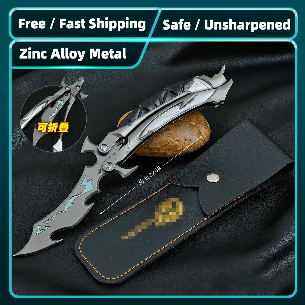 

Valorant Reaver 3.0 Folding Zinc Alloy Model Toy 22cm Gothic Fantasy Collectible Game Display Ornament Desk Decor Gift for Fans