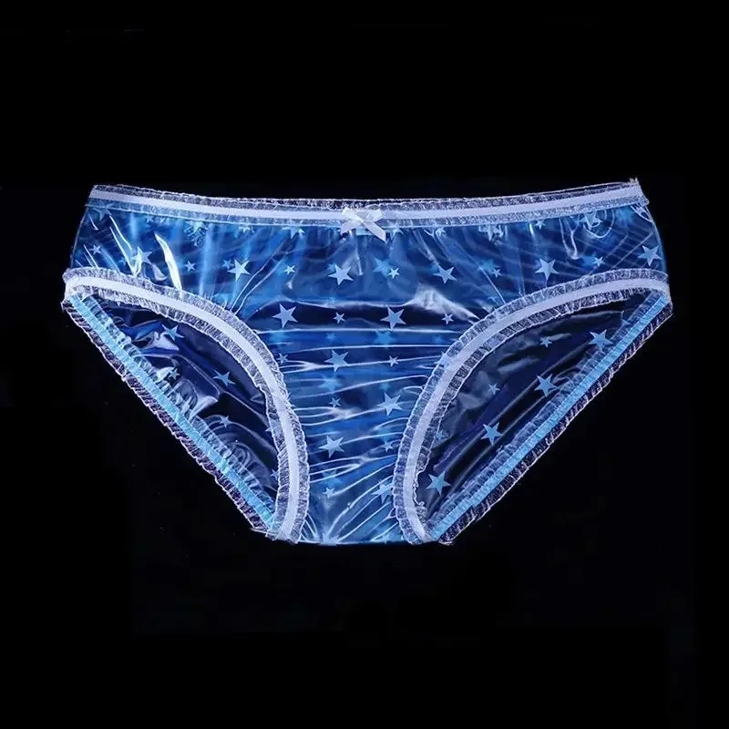 Star Featured See Through Man's PVC Wateproof ABDL ClearBreifs Low Wasit Live Show Dance Private Party DJ Bar Club Costumes