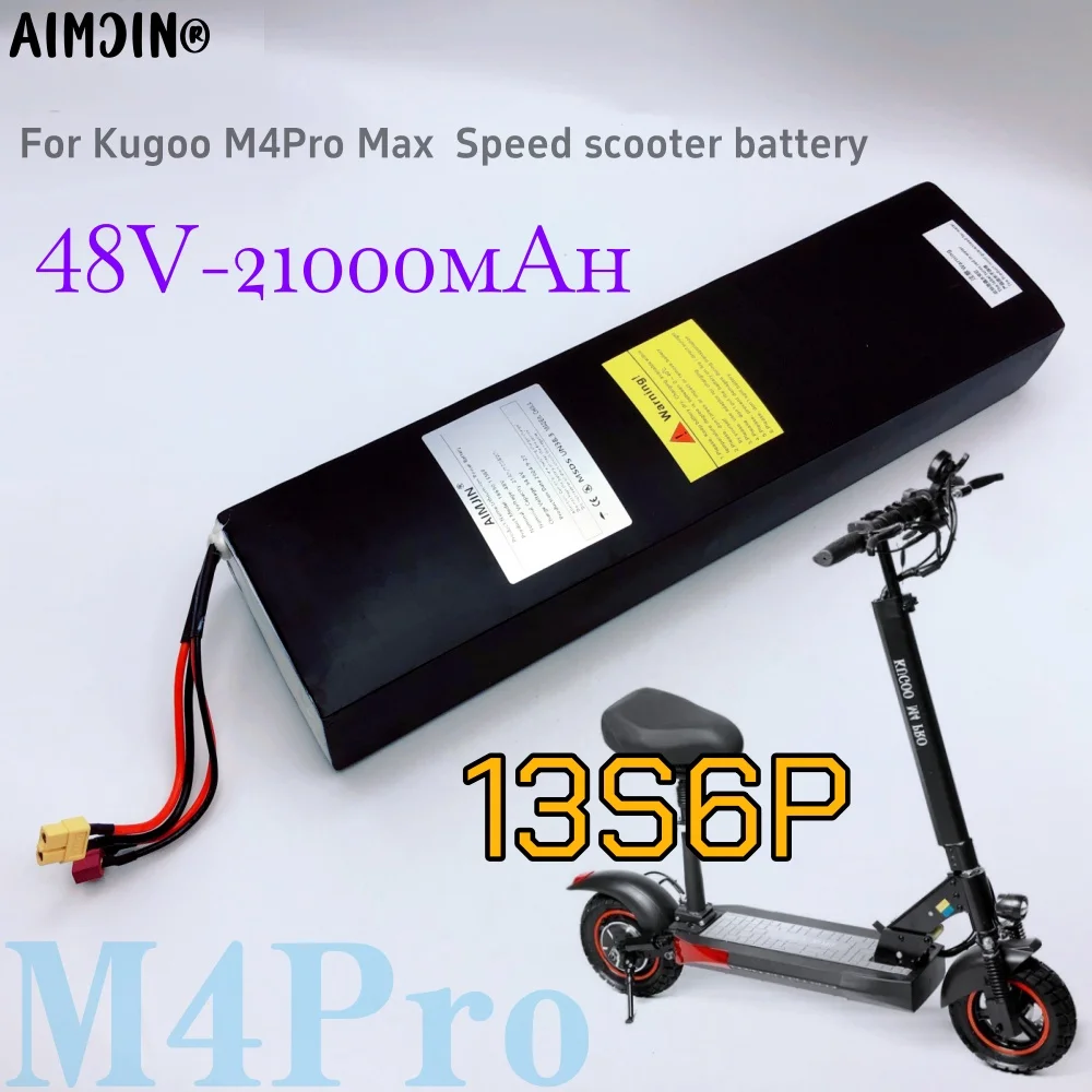 

НОВЫЙ аккумулятор 13S6P 48 В 21000 мАч для скутера Kugoo M4Pro/Max Speed 18650 с BMS