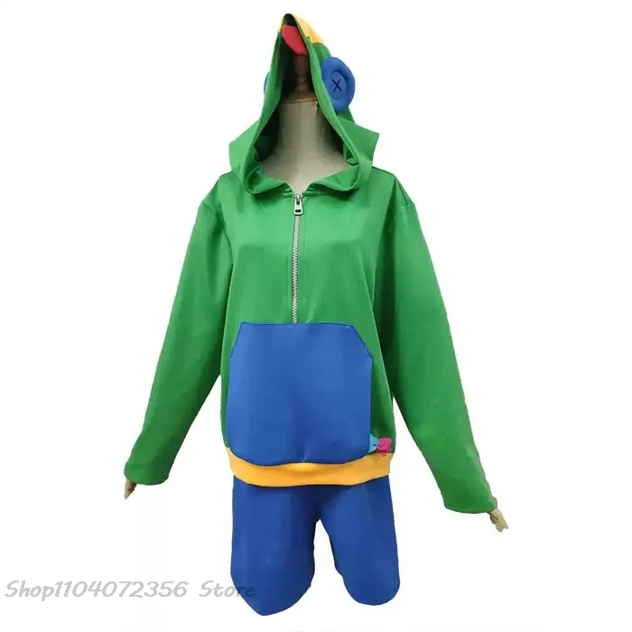 Leon Hoodie Cosplay Legendary Hoddies Brawl Outfit Uniform Anime Unisex Top Shorts Halloween Party Role play Doujin Clothes