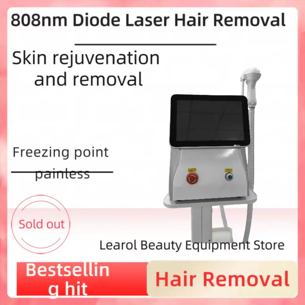 Diode Laser Hair Removal Professional Machine TitaniumNewest Ice Platinum Titanium 3000W epilator for wome Salon Price