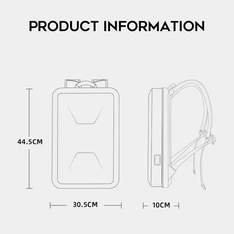 New PC Hard Shell Esports Computer Bag Men Anti-thief Business Backpacks 15.6 Inch Laptop Backpacks Waterproof Male Travel Bag