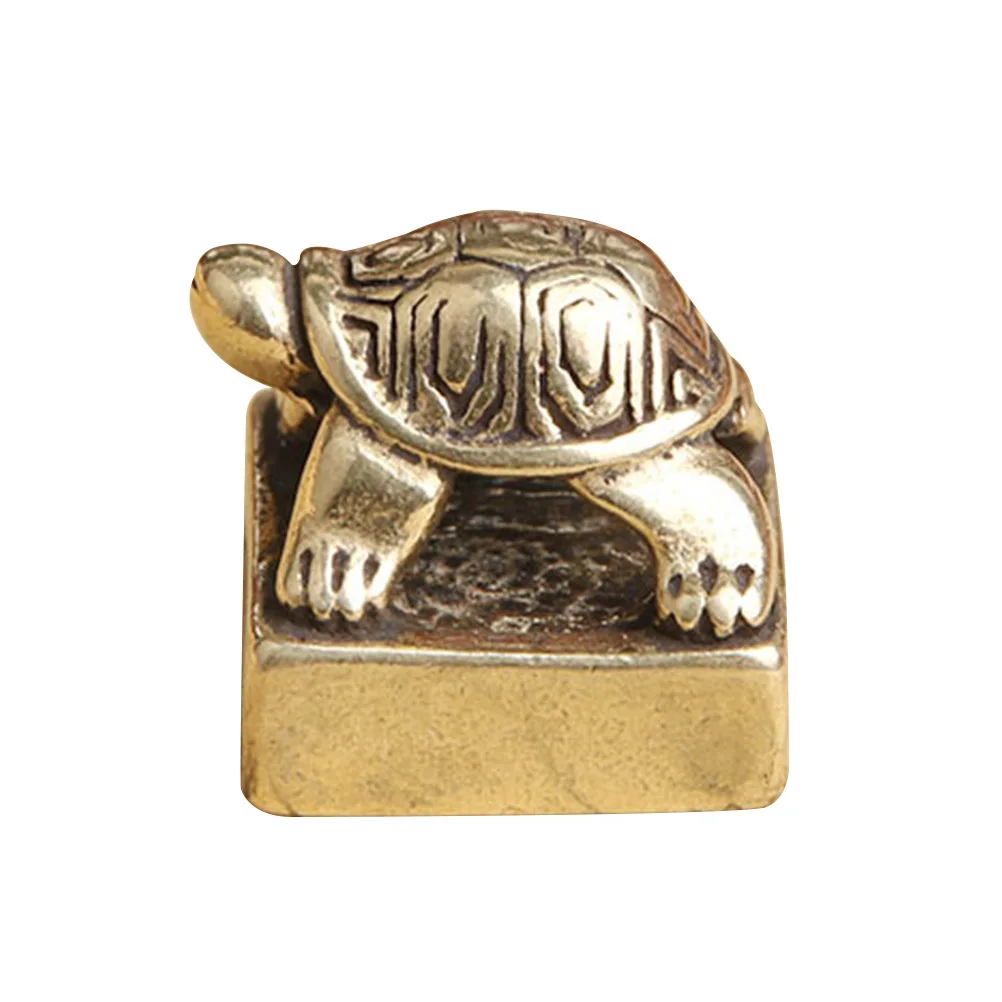 

Premium Brass Tortoise Stamp Adornment Desktop Decor Functional Craft for Room Decoration Unique Gift Choice Brass Craft Adorn