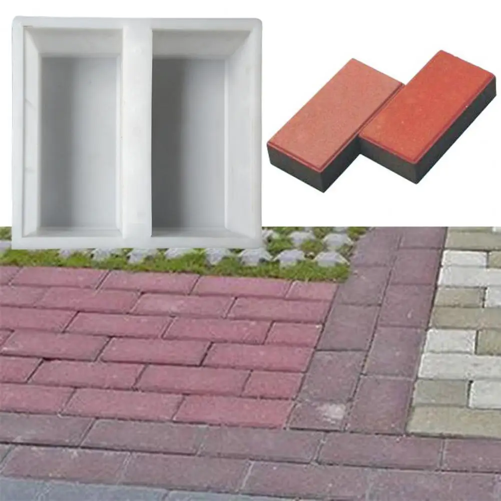 10*20*6cm Colored Plaza Dutch Brick Mold Permeable Hollow DIY Durable Garden Pavement Brick Mould for Household