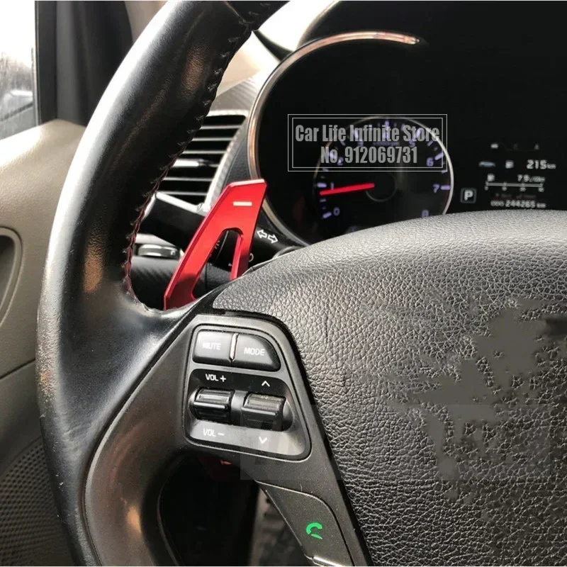 Car Accessories Paddle Shift For KIA K3 Forte Koup SX 2015 2016 GT SW 2013 2014 Car Steering Wheel Shifter DSG Stickers