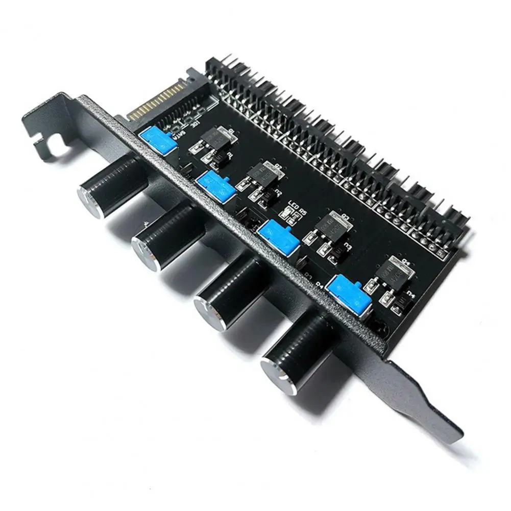Voltage Control for Fan Speed Computer Temperature Control Switch for Pci Chassis Fan Speed Controller Sata Interface for Fan