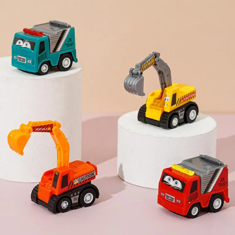 

8pcs Excavator Toy Set Educational Children Toy Engineering Vehicle Model Mini Cars Excavator Crane Dump Truck For Children