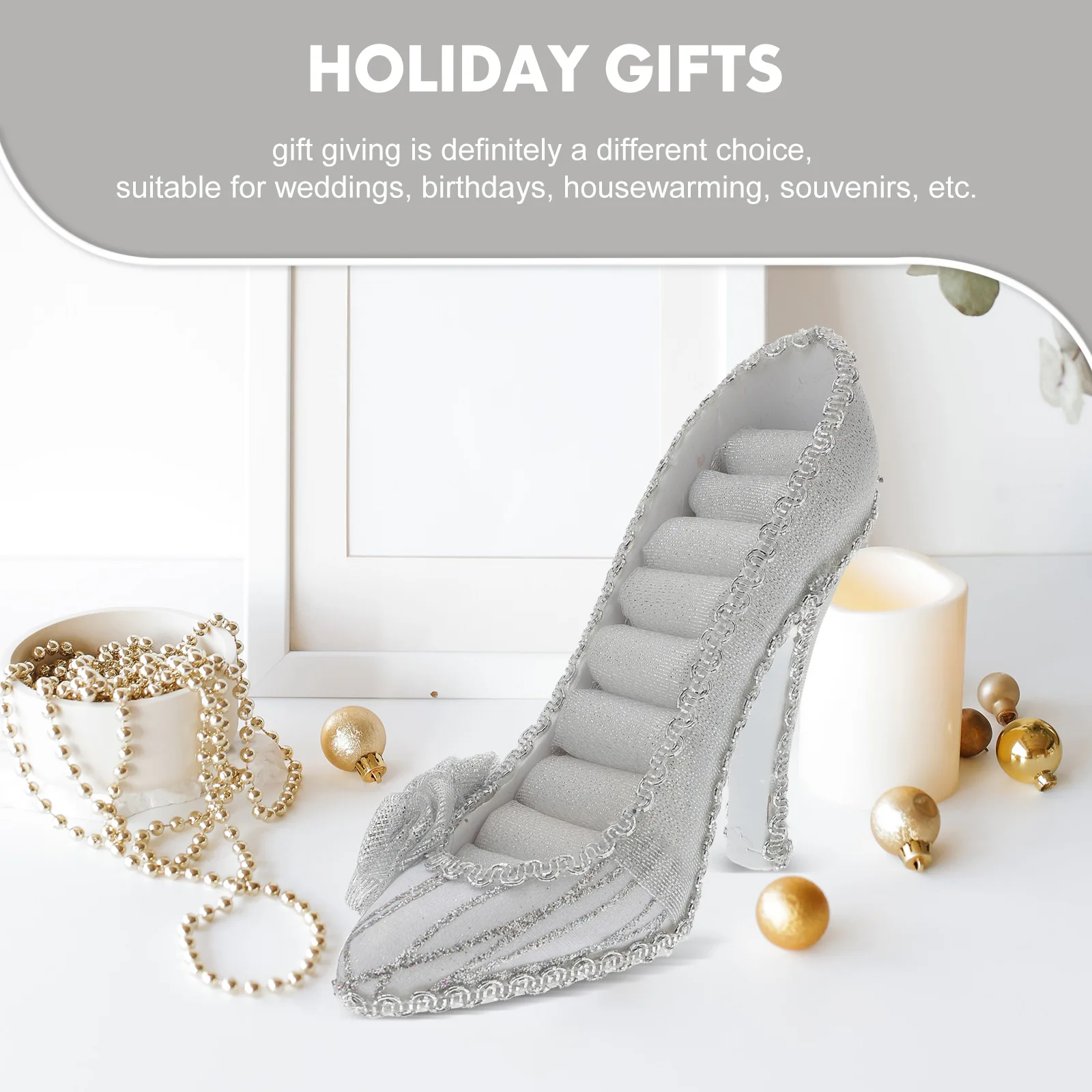 

Resin Earring Display Holder High Heel Shaped Jewelry Stand For Shop Ring Bracelet Necklace Rack Retail Earring Stand