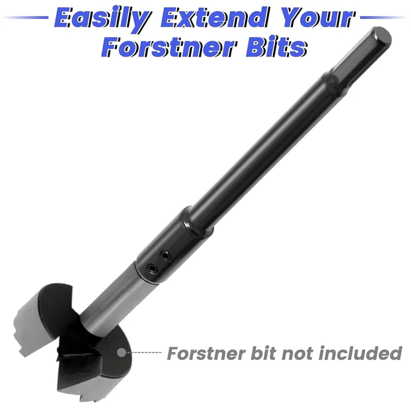 【RECOMENDAR】Forstern Bits 3/8" Drill Bit Extension Forstner 7"& 10" Extension For Adding Over 5-3/4 To 8-3/4 Inches Of Drilling