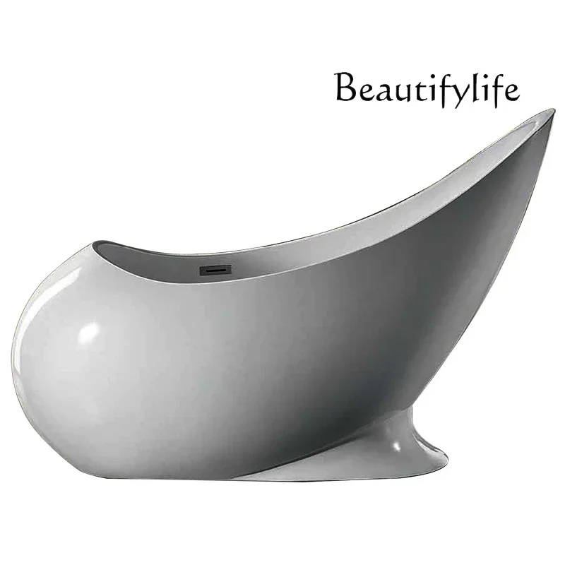 

Unique personality retro creative acrylic bathtub home hotel B & B independent integrated