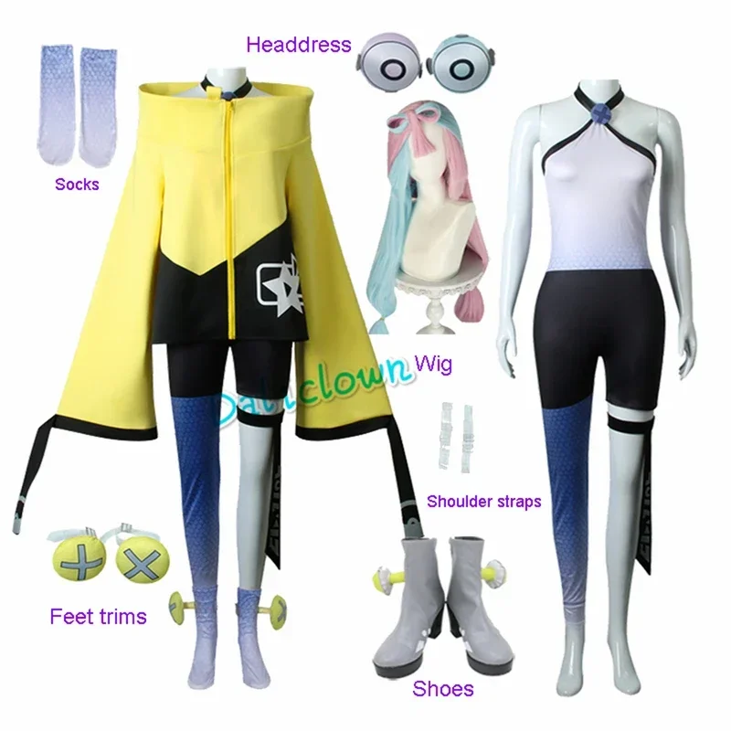 Игра аниме обувь Scarlet And Violet Paldea Region Lono женский костюм для Хэллоуина косплей парик MN5