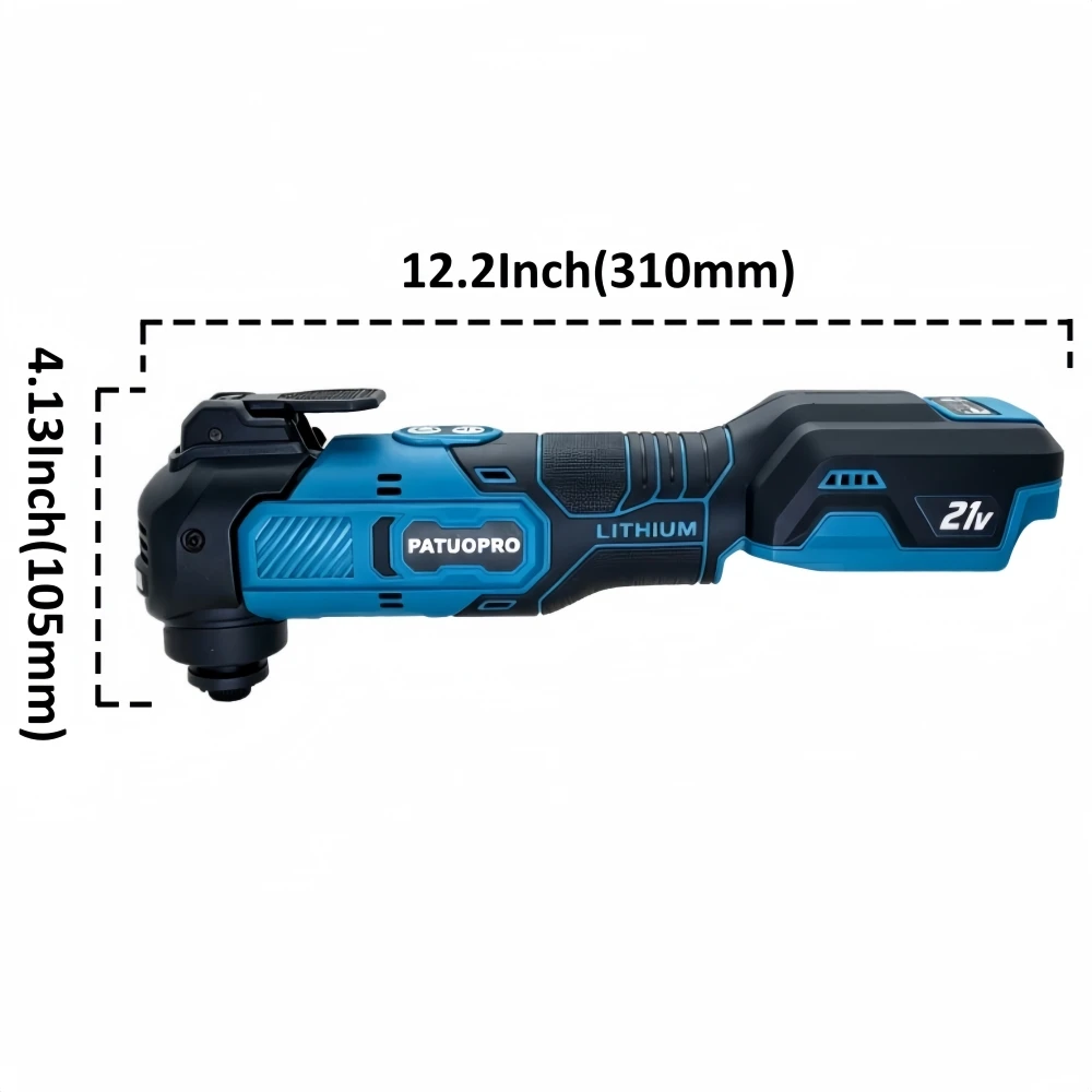 Brushless Electric Cordless Oscillator 6-Gear Settings Multi Function Tool 6000-20000r/Min For Makita 18/21V Battery(No Battery)