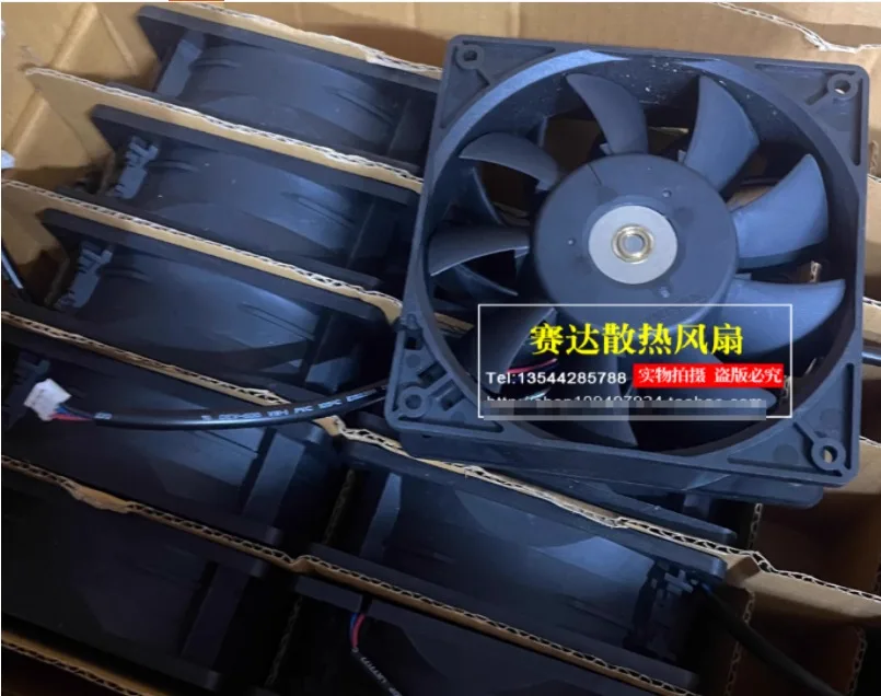 دلتا إلكترونيات FFB1212EHE DC 12V 3.00A 120x120x38mm 3-Wire مروحة تبريد