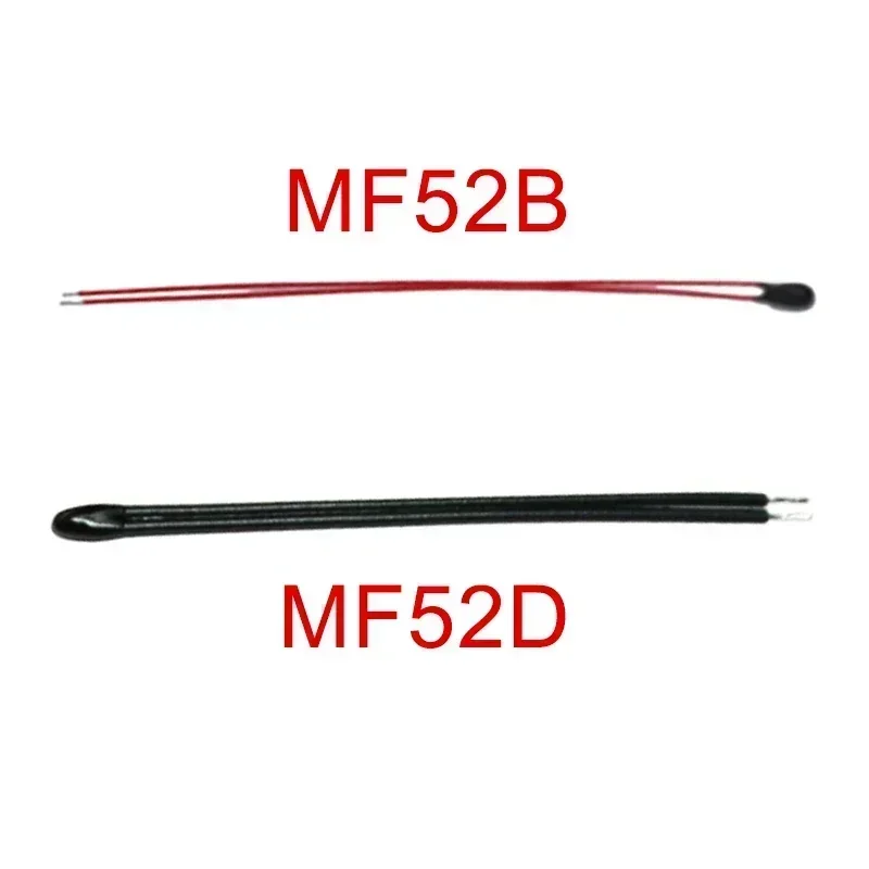 10PCS MF52B MF52D NTC Thermistor Thermal Resistor B3950 B3435 10K 100K Negative Temperature Control Sensor Probe Strap Wire