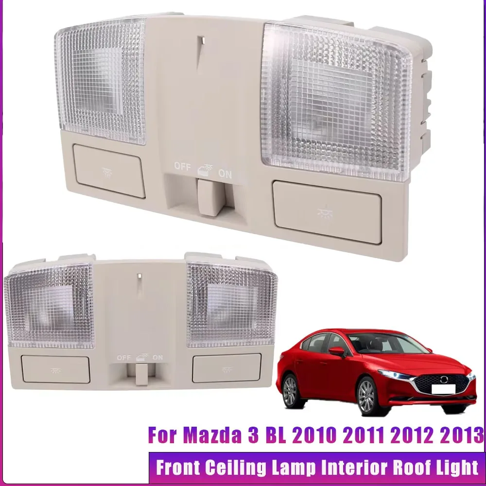 

Durable Front Ceiling Lamp Interior Roof Grey 12V Reading Lights Assembly Car Accessories for Mazda 3 BL 2010 2011 2012 2013