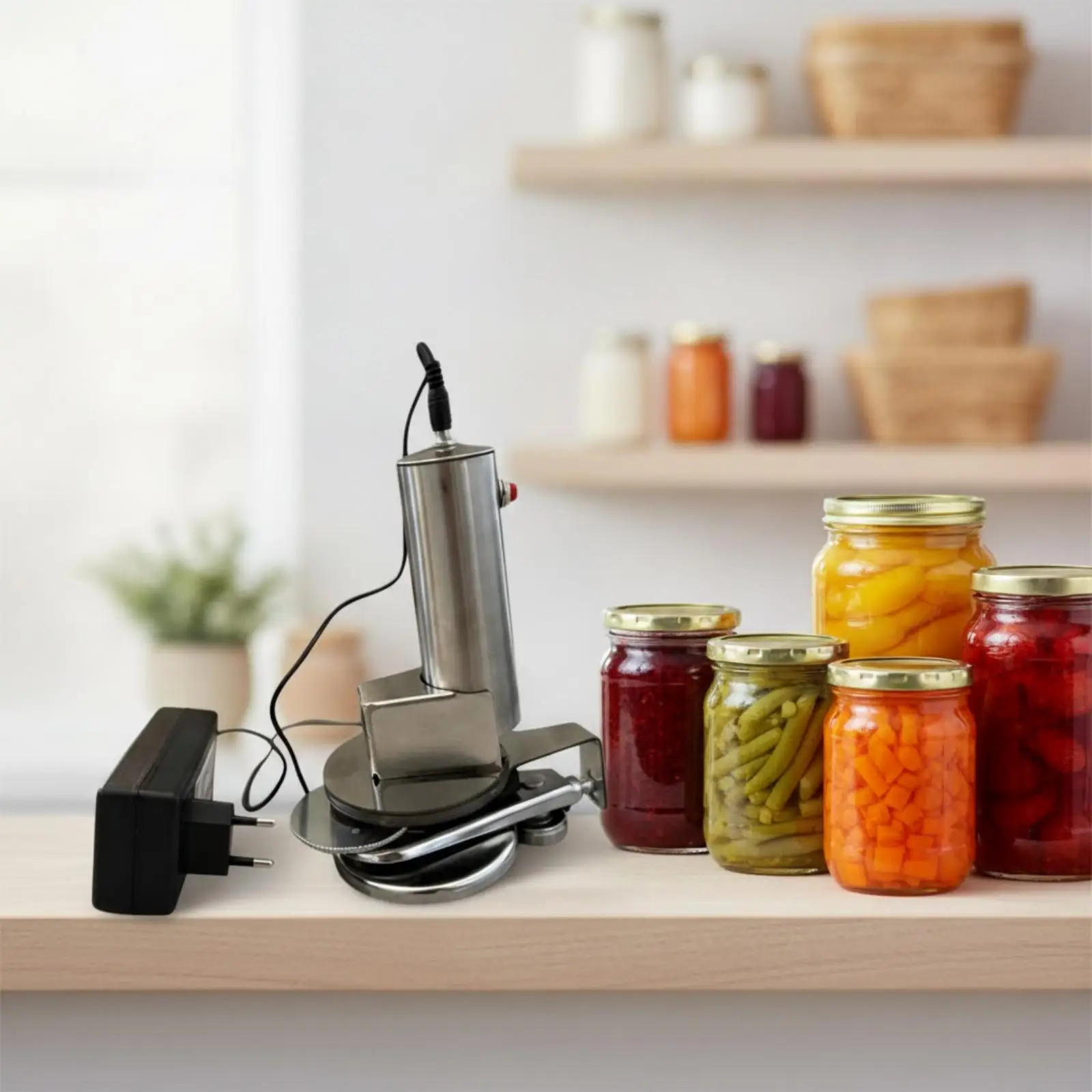 Electric Can Sealer Compact Can Sealer Food-Grade for Kitchen, Home Canners