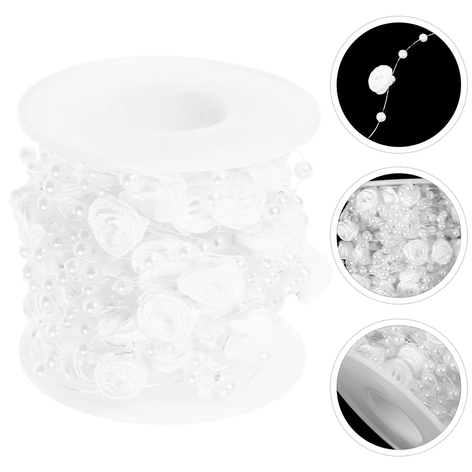 

Beaded Chain Roll Decorative Beads String DIY Ornament Non-Fading Wedding Party Scene Props Necklace Bracelet Craft