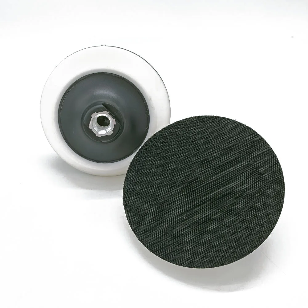 Placa de respaldo de borde suave M14 de 1/2/3/5 pulgadas para pulidor rotativo de 25mm-125mm, placa trasera adhesiva de gancho y bucle para
