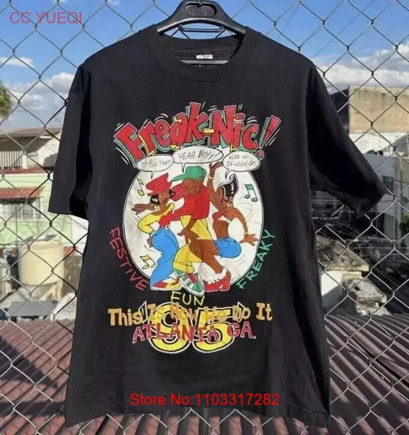 Винтажная черная рубашка Freaknik 1995 Атланта рэп 90-х хип-хоп ОГ фрейкник