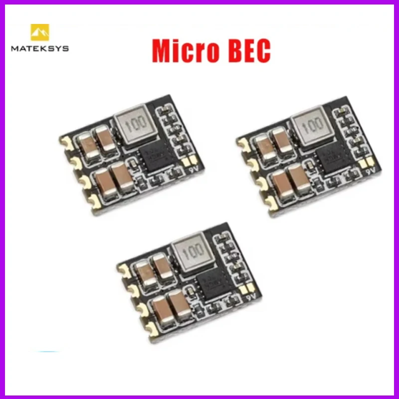 3pcs Matek Micro BEC 6S (6-30V) to 5V/9V-ADJ 1.5A Step-Down Regulator for FPV Drones, RC Models & DIY Electronics