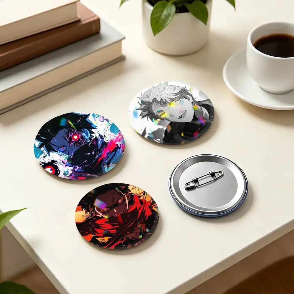 N-Natsuki S-Subaru R-Re ZERO Anime  25mm 32mm 44mm 58mm 75mm Brooches Badges Pins for Accessories Gift