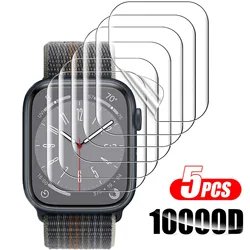 Folia zabezpieczająca ekran do Apple Watch 9 8 7 6 SE 5 3 ultra pełna ochrona dla IWatch serii 45mm 41mm 44mm 40mm 42mm 38mm 49mm