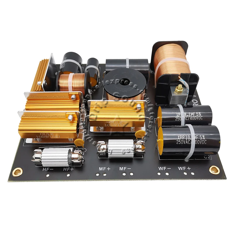 1pcs 1200W 3 WAY Hi-Fi ลําโพงความถี่กรองเสียง CROSSOVER BOARD ทวีตเตอร์ฟิวส์สําหรับ 15-18 นิ้ว