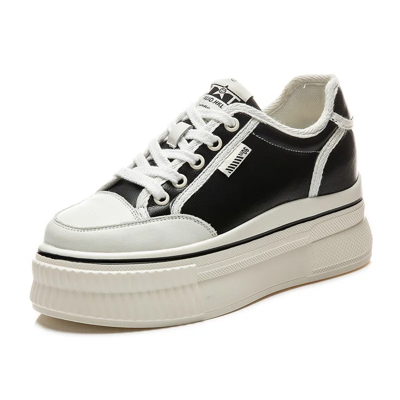 

Женская повседневная обувь на толстой подошве, весенне-осенняя новая стильная спортивная обувь для ветровой доски, одинаковые юбки, универсальные туфли на плоской подошве