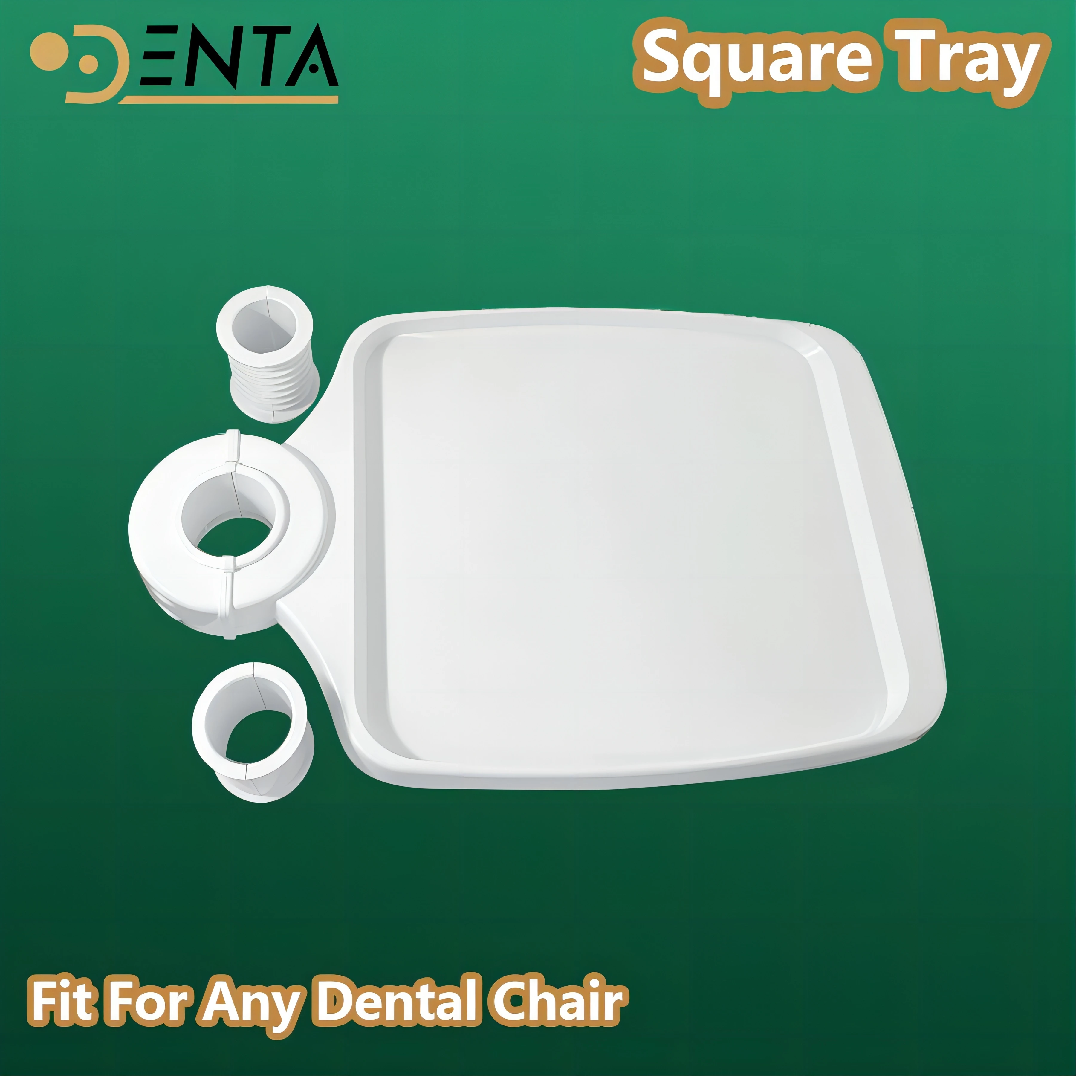 45/50mm Universal  square Tray Table  Dental unit  Chair Dentistry  AccessoriesScaler Tray Plastic Rotatable Plate Post  tools