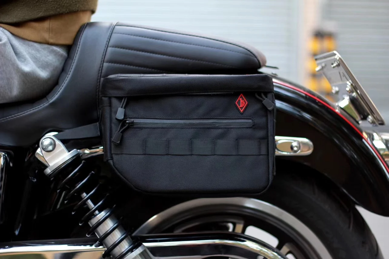 Side Bag Sportsman Soft Tail Road Wei S Street Fighter Fat Bully Front Column Bag Saddle Tool