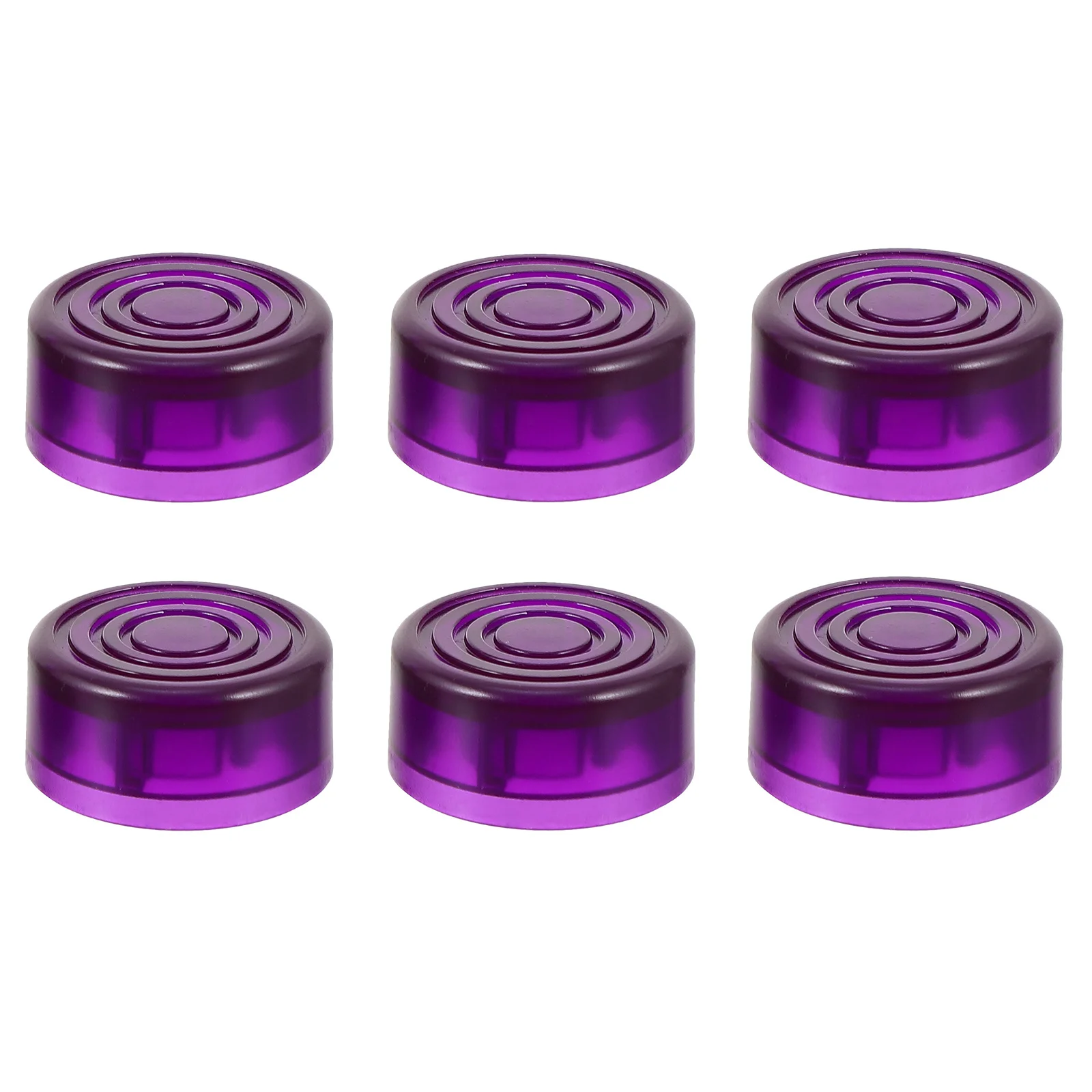 6pcs Effect Footswitch Toppers For Guitar Pedal Transparent Protective Plastic Caps Anti-Slip Practical Guitar Effect