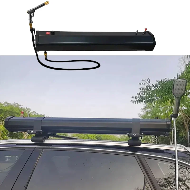 Car Roof Shower Water Tank Solar-powered Camping Shower Pvc For Trucks Roof Water Tank Outside Shower