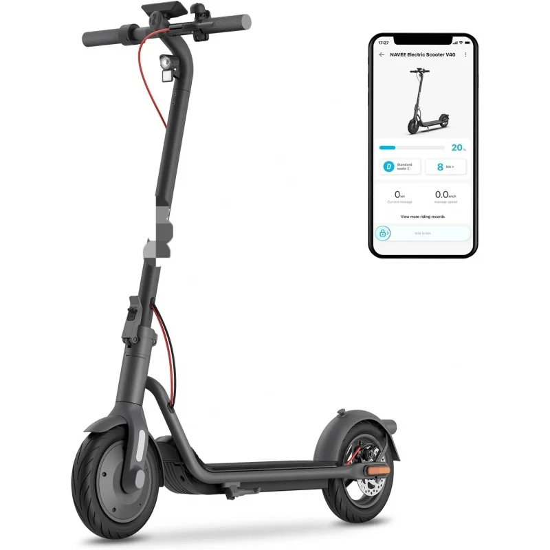 AQNAVEE Electric Scooter, 20/19 MPH & 40/31/25/15.5 Miles,900W/700W/600W Max Power,10'' Pneumatic Tire,IP55 Waterproof,Foldab